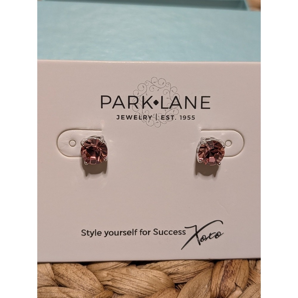 Park Lane Jewelry Impression Earrings Pink Crystal NIB